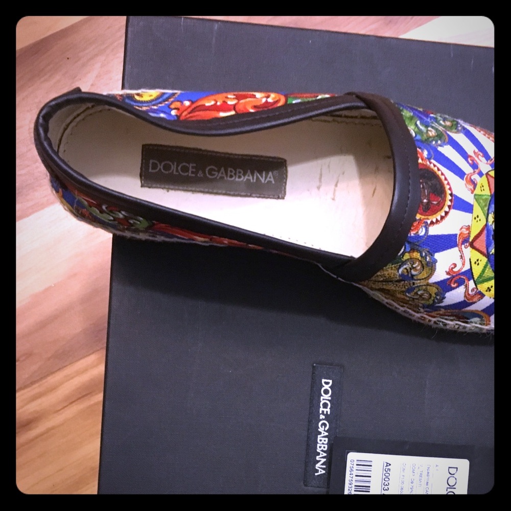Dolce & Gabbana Carretto siciliano print espadrill